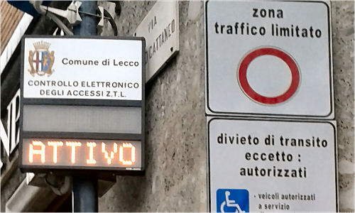 Controllo accesso Z.T.L. - Comune di Lecco
